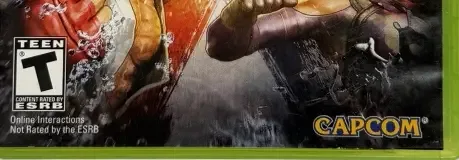 Street Fighter X Tekken, the ESRB box on its front