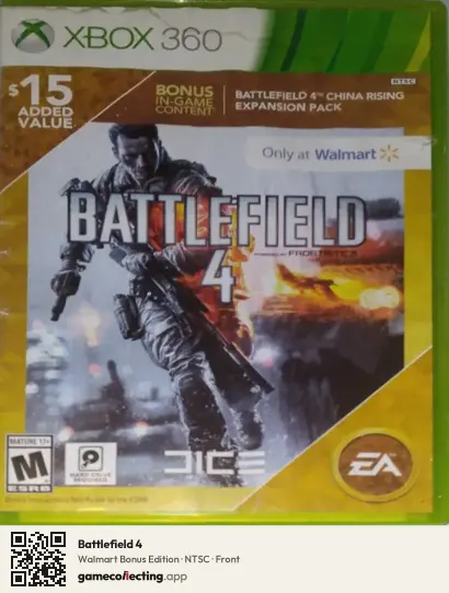 Battlefield 4 Xbox 360, NTSC box front