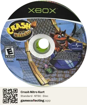 Crash Nitro Kart Xbox, NTSC disc