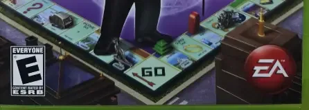 Monopoly, the ESRB box on its front