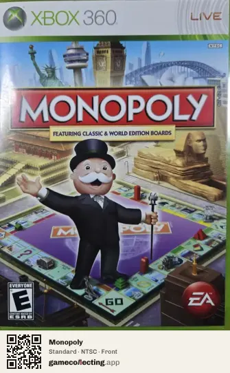 Monopoly Xbox 360, NTSC box front