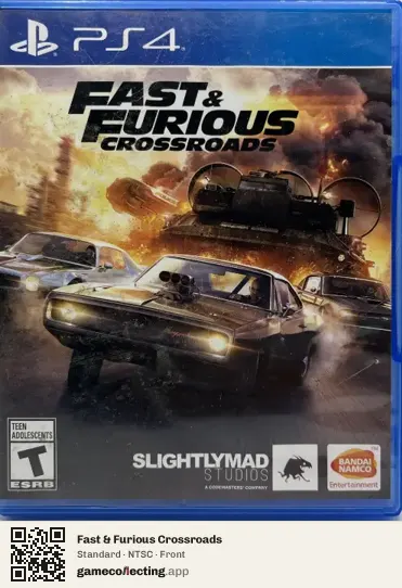 Fast & Furious Crossroads PlayStation 4, NTSC box front