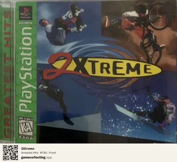 2Xtreme PlayStation, NTSC box front