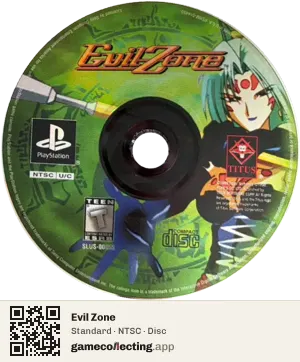 Evil Zone PlayStation, NTSC disc