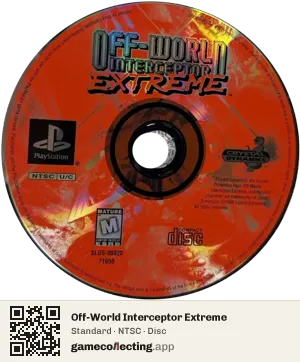 Off-World Interceptor Extreme PlayStation, NTSC disc