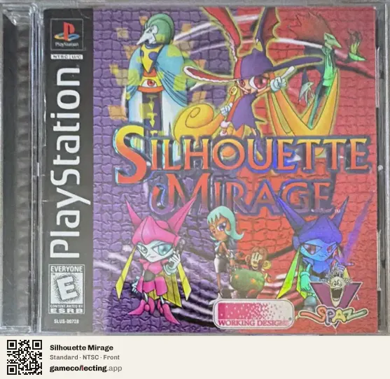 Silhouette Mirage PlayStation, NTSC box front