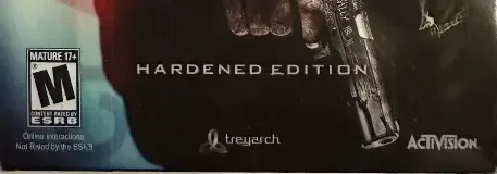 Call of Duty: Black Ops, the ESRB box on its front