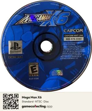 Mega Man X6 PlayStation, NTSC disc
