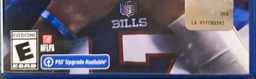 Madden NFL 24, the ESRB box on its front