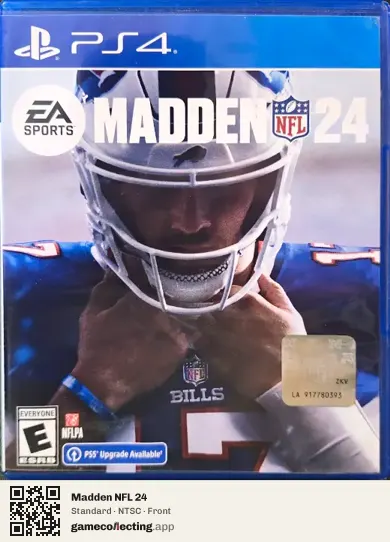 Madden NFL 24 PlayStation 4, NTSC box front