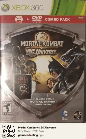 Mortal Kombat vs. DC Universe Xbox 360, NTSC box front