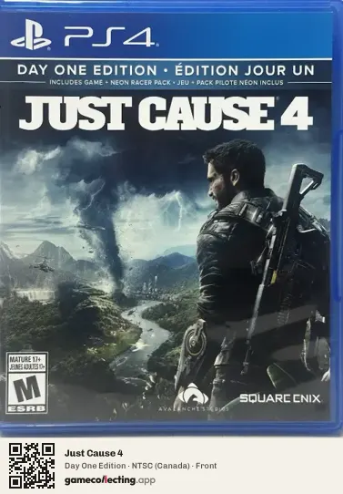 Just Cause 4 PlayStation 4, Canada box front