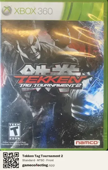Tekken Tag Tournament 2 Xbox 360, NTSC box front