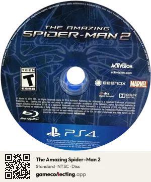 The Amazing Spider-Man 2 PlayStation 4, NTSC disc