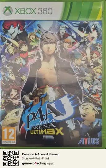 Persona 4 Arena Ultimax Xbox 360, PAL box front