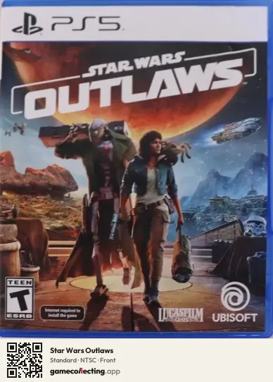 Star Wars Outlaws PlayStation 5, NTSC box front