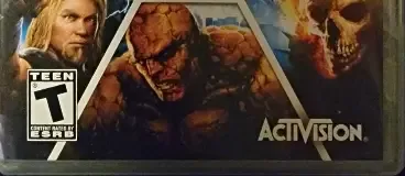 Marvel: Ultimate Alliance, the ESRB box on its front