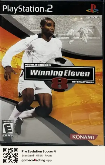 Pro Evolution Soccer 4 PlayStation 2, NTSC box front