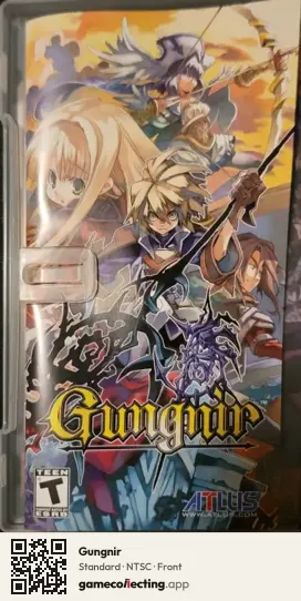 Gungnir PlayStation Portable, NTSC box front