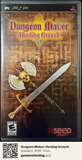 Dungeon Maker: Hunting Ground PlayStation Portable, NTSC box front