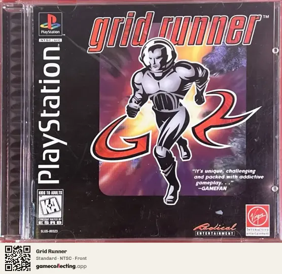 Grid Runner PlayStation, NTSC box front