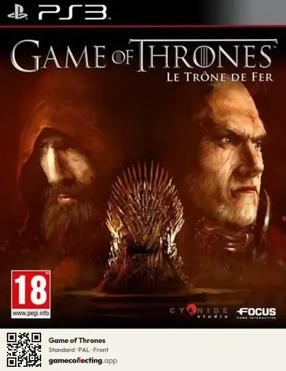 Game of Thrones PlayStation 3, PAL box front