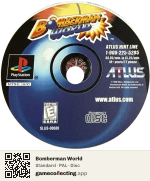 Bomberman World PlayStation, PAL disc