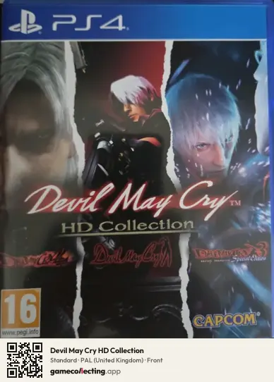Devil May Cry HD Collection PlayStation 4, United Kingdom box front