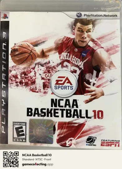 NCAA Basketball 10 PlayStation 3, NTSC box front