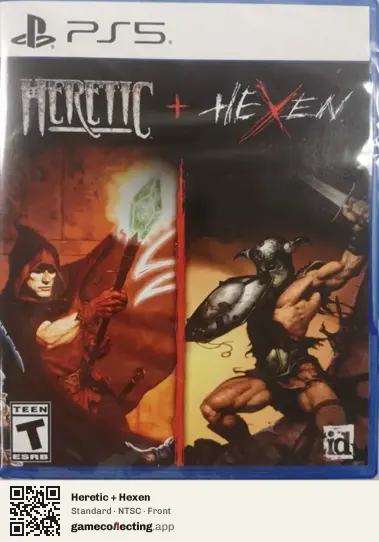 Heretic + Hexen PlayStation 5, NTSC box front