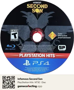 Infamous Second Son PlayStation 4, NTSC disc