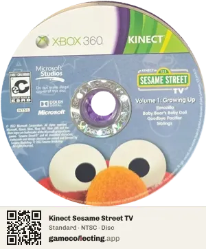 Kinect Sesame Street TV Xbox 360, NTSC disc