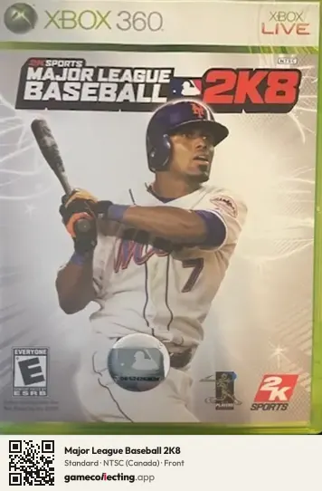 Major League Baseball 2K8 Xbox 360, Canada box front