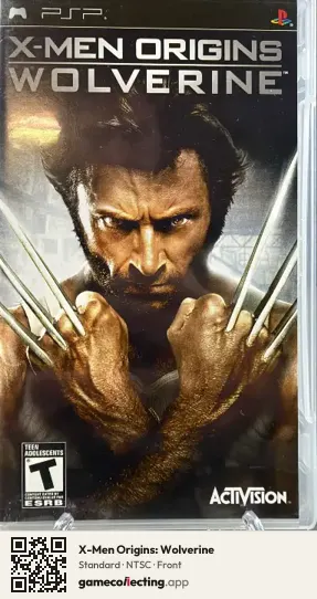 X-Men Origins: Wolverine PlayStation Portable, NTSC box front