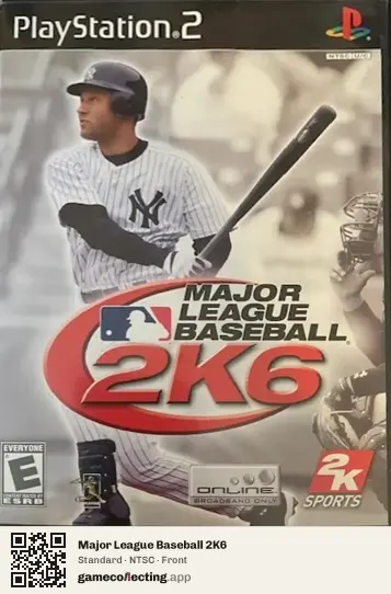 Major League Baseball 2K6 PlayStation 2, NTSC box front