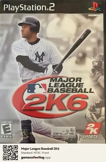 Major League Baseball 2K6 PlayStation 2, NTSC box front