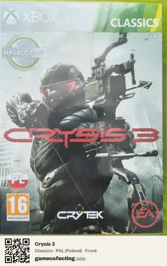 Crysis 3 Xbox 360, Poland box front