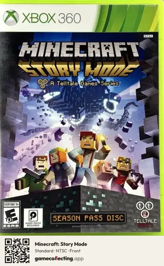 Minecraft: Story Mode Xbox 360, NTSC box front