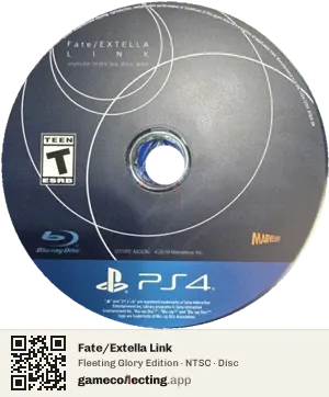 Fate/Extella Link PlayStation 4, NTSC disc