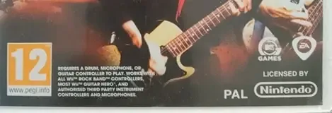 Green Day: Rock Band, the PEGI square on its front