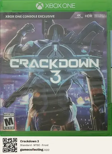 Crackdown 3 Xbox One, NTSC box front