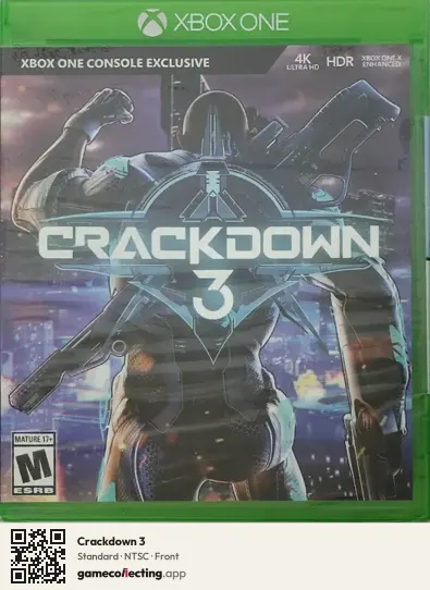 Crackdown 3 Xbox One, NTSC box front