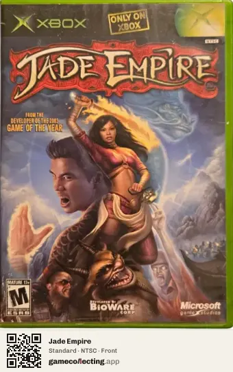 Jade Empire Xbox, NTSC box front