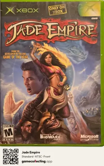 Jade Empire Xbox, NTSC box front