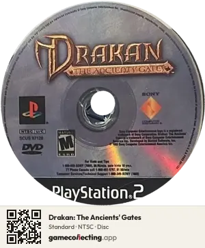 Drakan: The Ancients' Gates PlayStation 2, NTSC disc