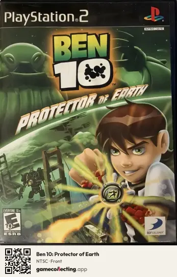 Ben 10: Protector of Earth PlayStation 2, NTSC box front