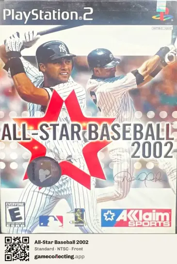 All-Star Baseball 2002 PlayStation 2, NTSC box front