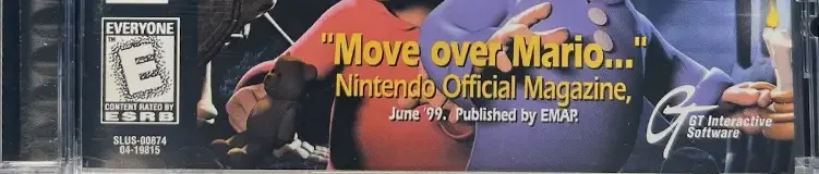 40 Winks, the ESRB box on its front