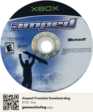 Amped: Freestyle Snowboarding Xbox, NTSC disc