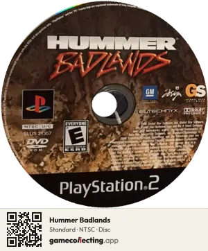 Hummer Badlands PlayStation 2, NTSC disc